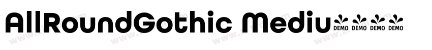 AllRoundGothic Mediu字体转换